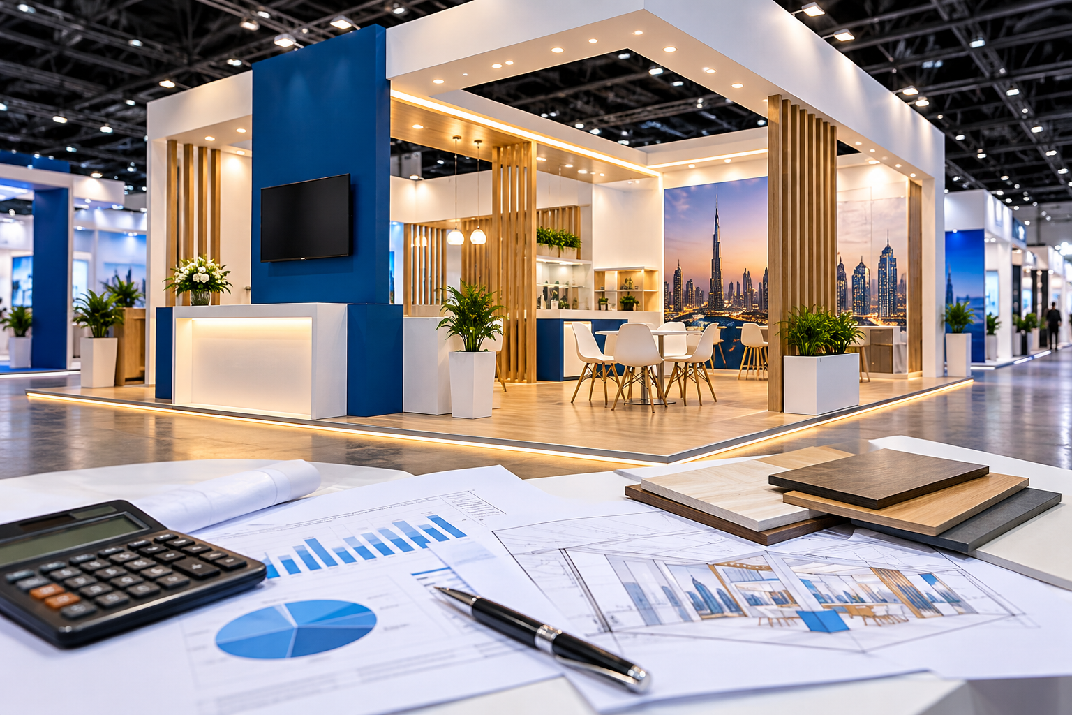 Exhibition stand cost Dubai – custom trade show booth