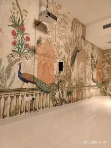 printed vinyl wall covering